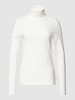 QS by s.Oliver Shirt met lange mouwen en col, model 'Rolli' Wit