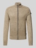 PME Legend Strickjacke mit Label-Patch Beige