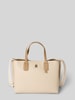 Tommy Hilfiger Tote Bag mit Logo-Applikation aus Metall Beige