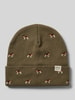 Barts Beanie mit Label-Detail Modell 'VINSON' Oliv