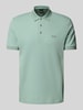 BOSS Green Regular fit poloshirt met labelstitching, model 'PADDY' Lindegroen