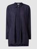 Christian Berg Woman Oversized Bluse aus Krepp Dunkelblau