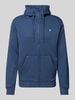 G-Star Raw Sweatjacke mit Kapuze und Logo-Stitching Bleu