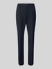 Christian Berg Woman Selection Slim fit stoffen broek met persplooien Marineblauw