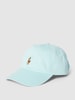 Polo Ralph Lauren Baseballpet met labelstitching Aquablauw