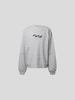 Preach Oversized Sweatshirt mit Label-Stitching Mittelgrau meliert