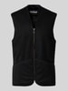 Barbour Regular Fit Weste aus Webpelz Black