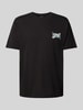 Tommy Jeans T-shirt met labelprint Zwart