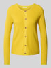 Christian Berg Woman Kurtka z dzianiny z listwą guzikową Musztardowy