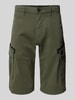 s.Oliver RED LABEL Relaxed Fit Cargoshorts aus Baumwoll-Mix Oliv