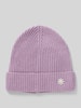 Manuel Ritz Wollen muts met kasjmier Paars