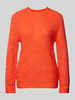 s.Oliver RED LABEL Regular fit gebreide pullover met ribboorden Oranje