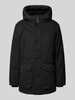 Tom Tailor Parka mit abnehmbarer Kapuze Black