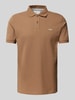 s.Oliver RED LABEL Regular Fit Poloshirt aus Baumwoll-Piqué Mittelbraun