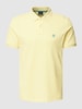 MCNEAL Poloshirt mit Logo-Stitching Hellgelb