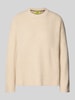 JJXX Oversized Strickpullover mit gerippten Abschlüssen Modell 'SIGGA' Beige