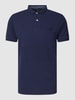 Superdry Poloshirt met labelstitching, model 'CLASSIC' Marineblauw