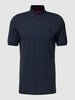 HUGO Poloshirt mit Label-Patch Modell 'Dereso' Marineblau
