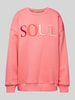 Smith and Soul Oversized Sweatshirt mit Label-Stitching Pink