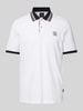 bugatti Regular Fit Poloshirt mit Label-Badge Weiss