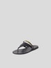 Ancient Greek Sandals Zehentrenner mit Kontrastbesatz Schwarz