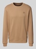Scotch & Soda Sweatshirt mit Label-Detail Sand