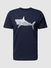 Antony Morato T-shirt met motiefprint Donkerblauw