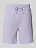 BOSS Orange Sweatshorts met steekzakken, model 'Sewalk' Lila