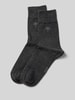 JOOP! Collection Socken mit Label-Print im 2er-Pack Anthrazit