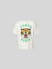 Kenzo T-Shirt mit Label-Print Mittelgrau Melange