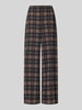 ICHI Wide Fit Stoffhose mit Viskose-Anteil Modell 'Kate' Marine