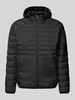 BOSS Green Steppjacke mit Kapuze Modell 'Thor' Black