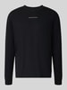 Marc O'Polo DENIM Relaxe Fit Langarmshirt aus reiner Baumwolle Black