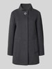 ICONS Cinzia Rocca Wollmantel mit Kaschmir-Anteil Mittelgrau Melange
