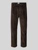 DRYKORN Straight Fit Hose aus Baumwoll-Mix Modell 'Chasy' Dunkelbraun