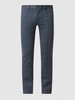 Only & Sons Spodnie o kroju tapered fit z dodatkiem streczu model ‘Mark’ Granatowy