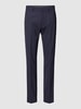 s.Oliver BLACK LABEL Regular fit pantalon met persplooien, model 'OULTIMATE' Marineblauw