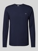 Gant Longsleeve mit Label-Stitching Marine