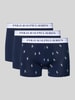 Polo Ralph Lauren Underwear Bokserki w kroju skinny fit z mieszanki bawełny, 3‑pak Ciemnoniebieski