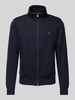 Christian Berg Men Sweatjacke mit Label-Stitching Marine