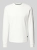 Replay Sweatshirt mit Strukturmuster Weiss