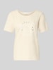 s.Oliver RED LABEL Regular Fit T-Shirt aus Baumwoll-Mix Sand