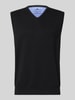 Fynch-Hatton Regular Fit Pullunder aus reiner Baumwolle mit Logo-Stickerei Black