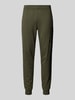 EA7 Emporio Armani Regular fit sweatpants met elastische band Olijfgroen