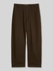Marc O'Polo Barrel Fit Jeans aus Baumwoll-Mix mit aufgesetzten Taschen Mittelbraun
