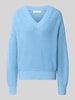 Selected Regular Fit Pullover aus Baumwoll-Mix Modell 'SELMA' Hellblau