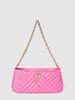 Liu Jo White Handtasche in Leder- und Stepp-Optik Pink