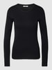Esprit Longsleeve mit Rundhalsausschnitt Schwarz