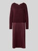 ROBE LÉGÈRE Midikleid im Double-Layer-Look Bordeaux
