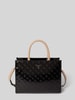 Guess Tote Bag mit Label-Strukturmuster Modell 'ARNELA' Black